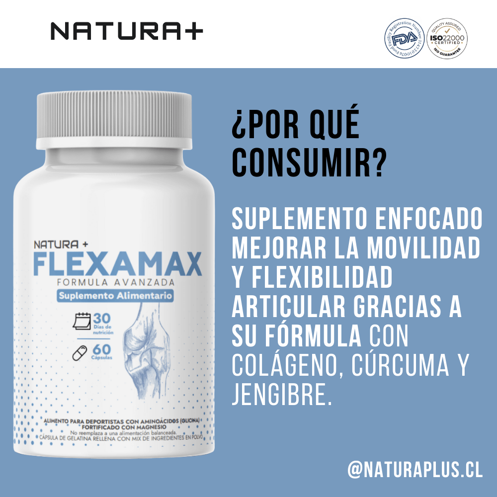 Flexamax Original : Articulaciones Fuertes 60 cápsulas - Natura+
