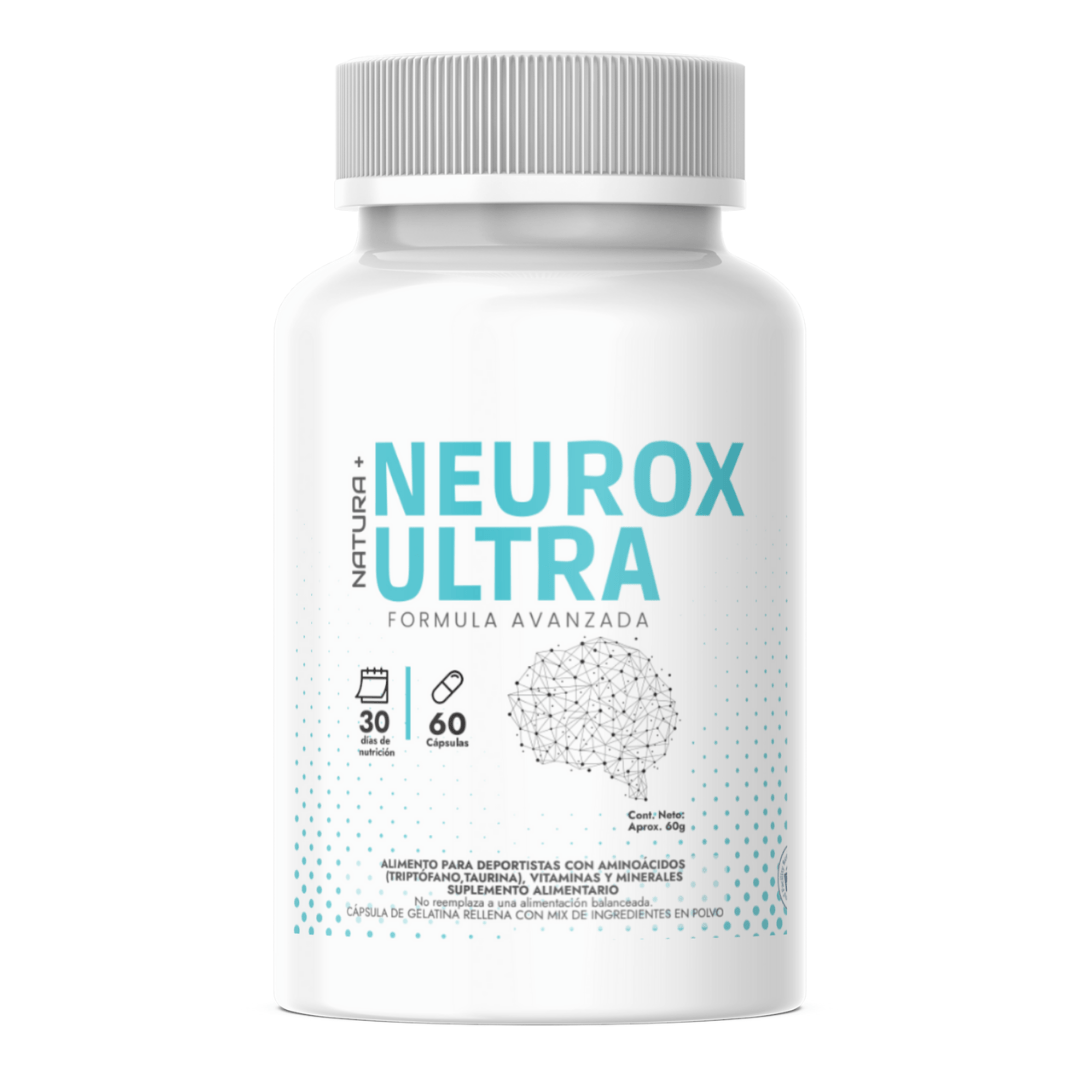 Neurox Ultra Original : Concentración, Calidad de Sueño, Claridad Mental - 60 Cápsulas - Natura+
